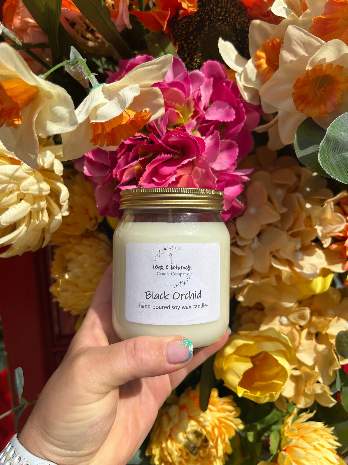 Black Orchid Honey Jar