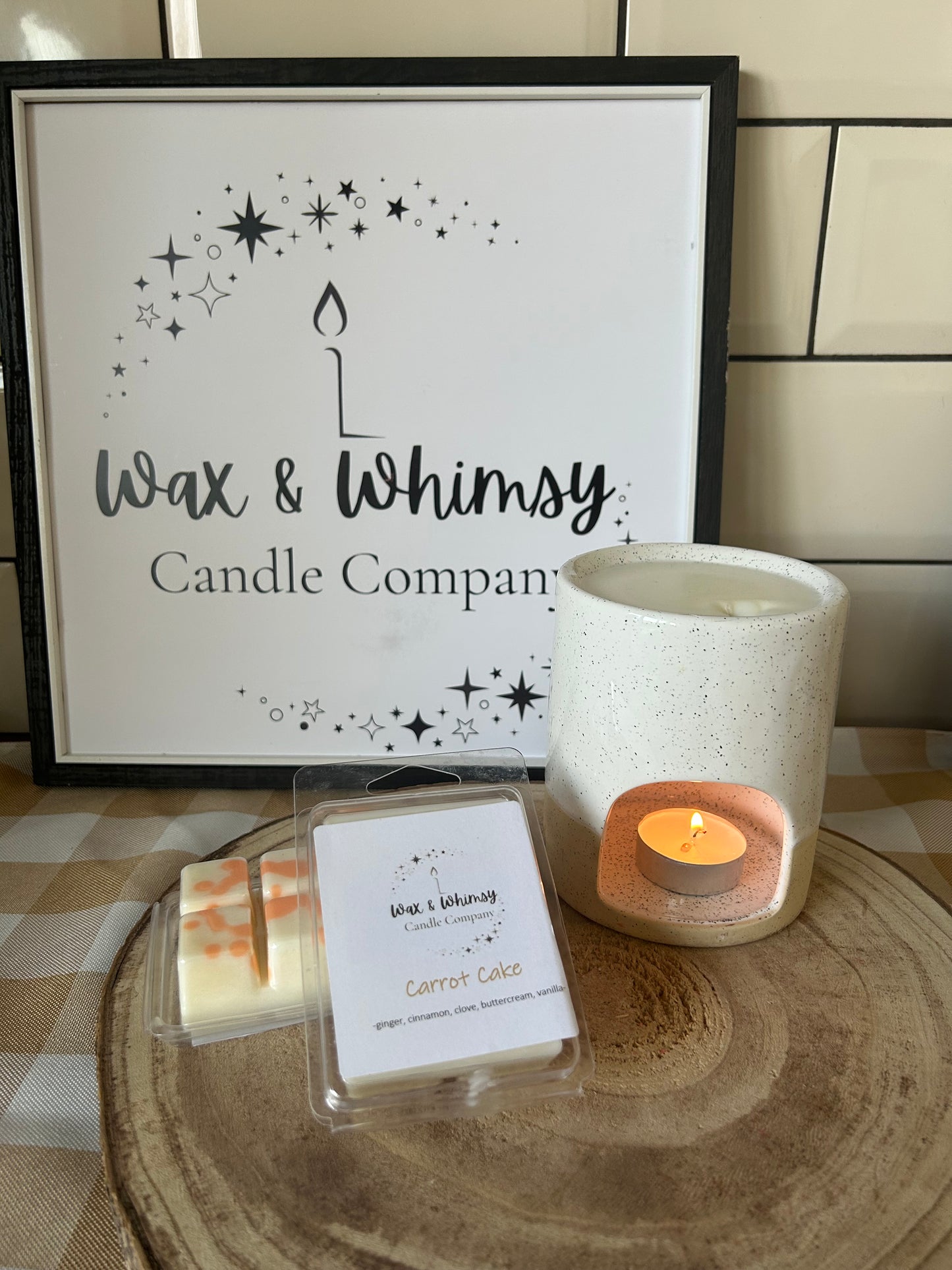 Carrot Cake Wax Melt Snap Bar