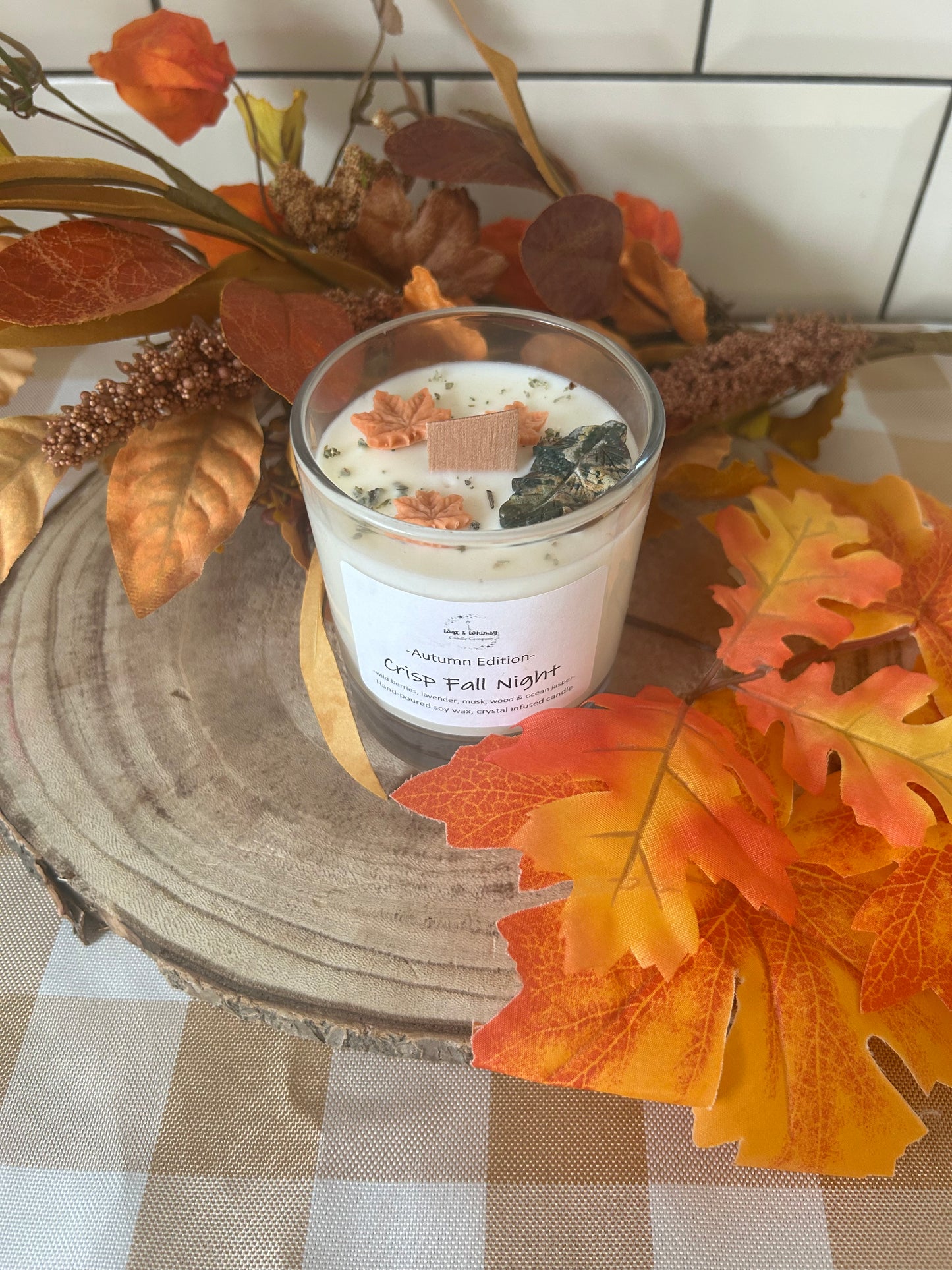 Crisp Fall Night Crystal Candle