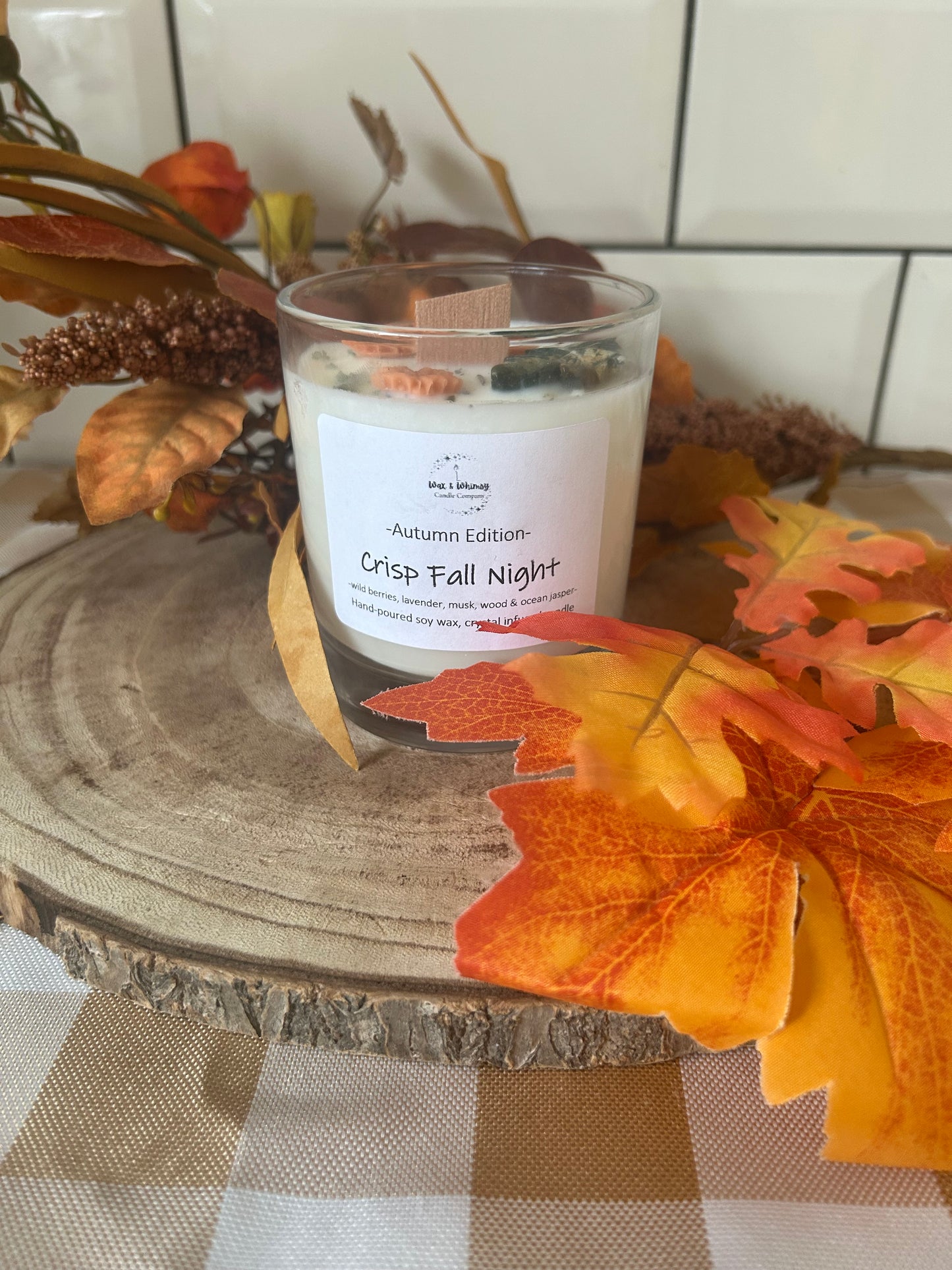 Crisp Fall Night Crystal Candle