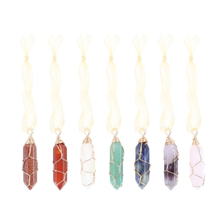 Crystal Gemstone Tree Decorations