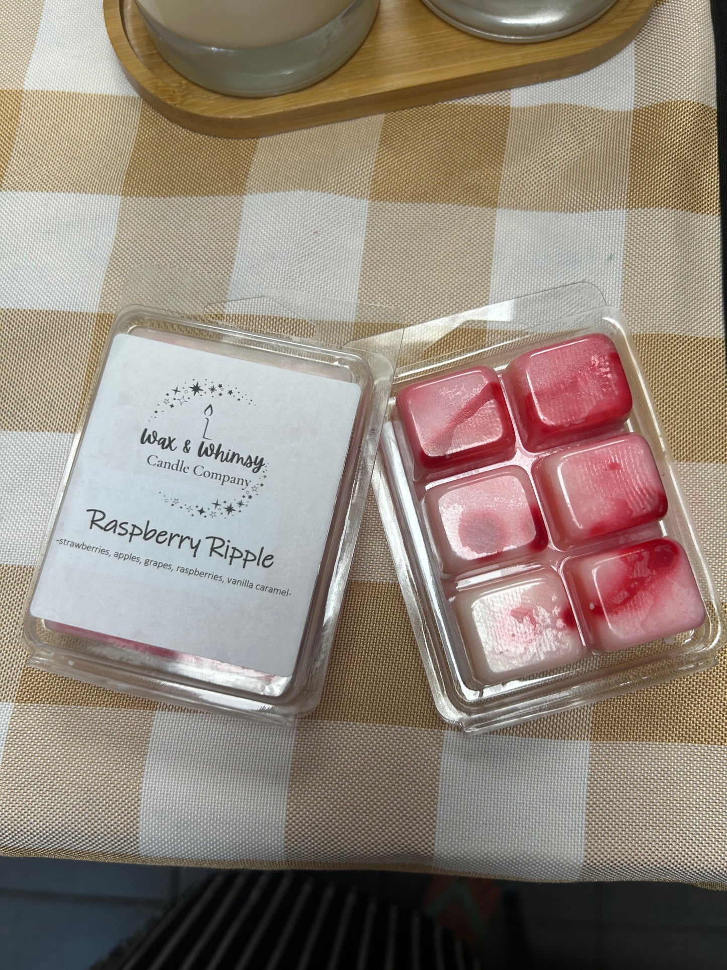 Raspberry Ripple Wax Melt Snap Bar
