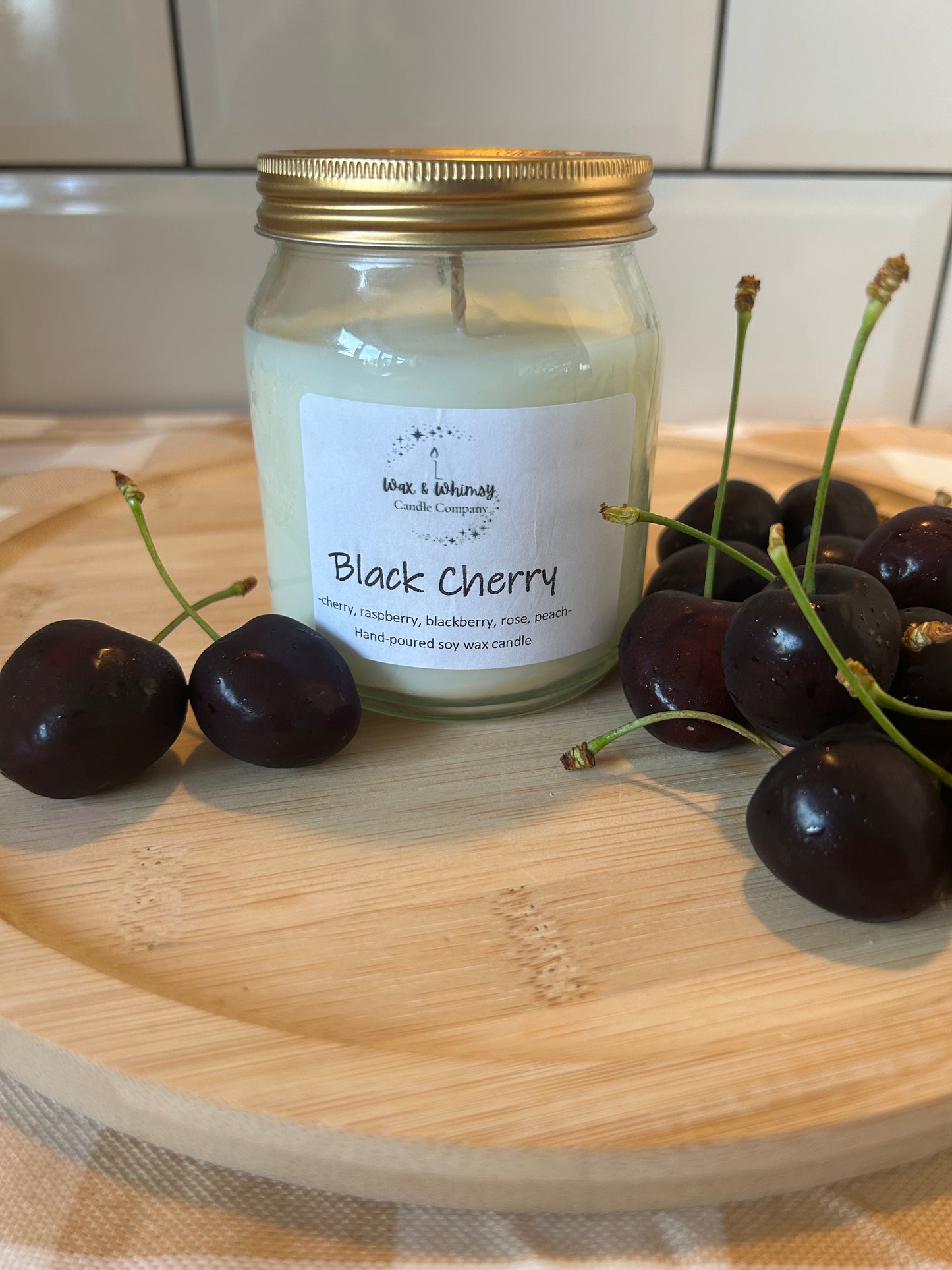 Black Cherry Honey Jar Candle