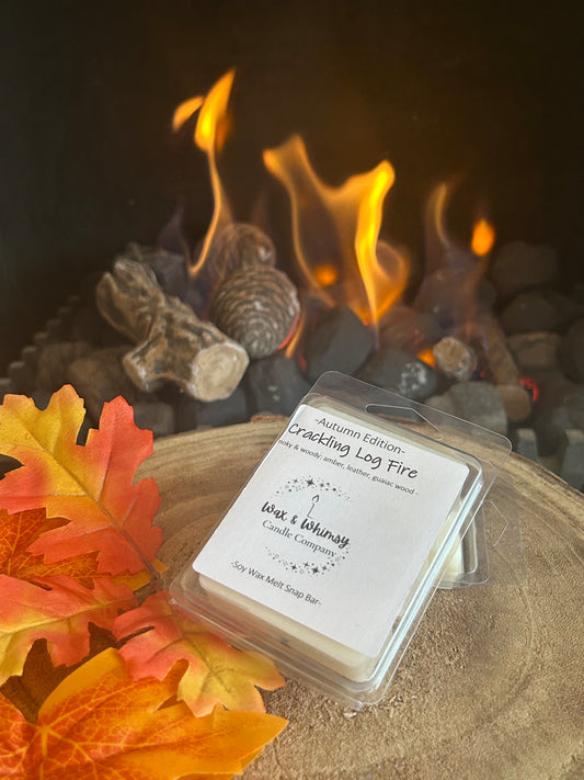 Crackling Log Fire Wax Melt Snap Bar
