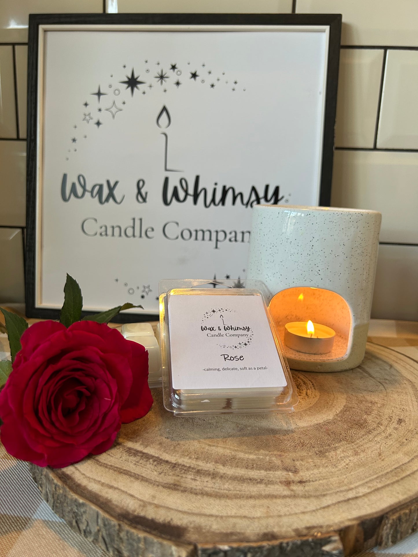 Rose Wax Melt Snap Bar