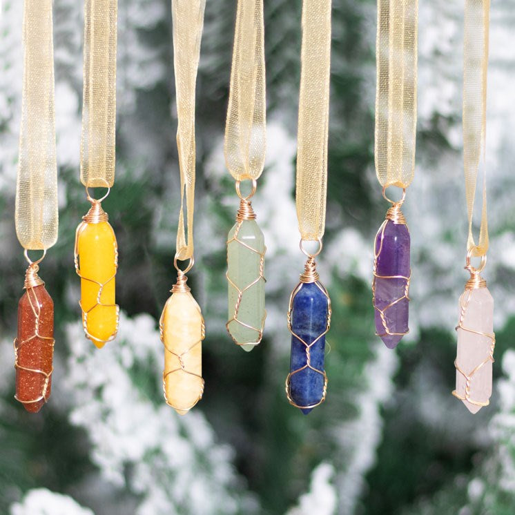 Crystal Gemstone Tree Decorations