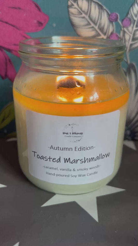 Toasted Marshmallow Honey Jar (crackle wick)